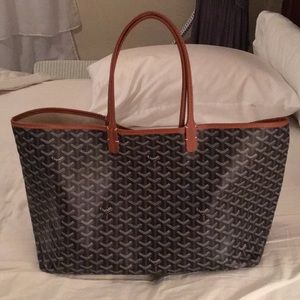 Goyard St Louis bag in black and gold